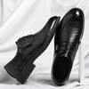 Sapatos masculinos ocos verão porto vento padrão de pegada de mão sapatos formais de negócios sapatos de escritório para passageiros tendência de uma geração de cabelo
