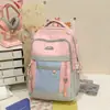 Mochila con Colores Contrastantes, Alto Valor Estético, Mochila Creativa y de Moda para Computadora para Estudiantes de Secundaria, Bolsa de Gran Capacidad para Viajes de Ocio