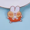 Broche de Conejo de Acrílico de Dibujos Animados Coreanos Ins Pin para Bolso de Niña Parche Accesorio Pequeño Estuche Lápices Estilo Ins