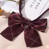 Corbata Jk Cuadros Rojos Decoración de Graduación Femenina Estilo Universitario Estudiante Corbata de Moño Infantil Gratis Camisa Camisa