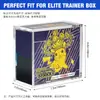 Caja de Exhibición Acrílica Caja Magnética Pokemon Tarjeta de Juego Pokemon Protección UV Caja de Tarjetas Etb Personalización