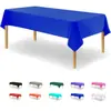 Toalha de mesa retangular de plástico descartável explosiva à prova d'água e à prova de óleo fácil de limpar toalha de mesa de alta qualidade decoração de festa de casamento feriado