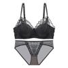 Novo Estilo Sutiã de Renda Sexy Respirável Confortável Para Seios Pequenos Levanta-se Sem Aro de Aço Fechamento dos Seios Roupa Íntima Espessada Conjunto Feminino