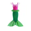 Comércio Exterior Transfronteiriço Moda Infantil Vestido Princesa Sem Mangas Moderno Cauda de Peixe Saia Longa Meninas Sereia Pequenas Mangas Voadoras Vestido de Lantejoulas