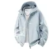 Venta de liquidación: Cortavientos blancos de otoño e invierno, chaquetas de trabajo, uniformes de equipo unisex, ropa deportiva impermeable, personalizables con logotipos impresos