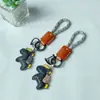 Ahora rico costura a mano nuevo llavero creativo para llaves de coche amantes cadena de cuerda para llaves de viento lindo colgante para bolso de cadena