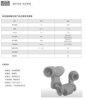 碳化硅产品主要技术参数1