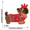 Dibujo Animado Autoadhesivo Mini Lindo Perrito DIY Accesorios de Ropa Decoración Funda de Teléfono Taza de Agua Parche Parche de Tela Bordado