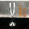 Copa de vino acrílica, copa de champán, copa de vino europea de plástico transparente, copa de brandy creativa para bar.