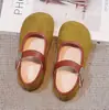 Zapatos de cuero estilo Birkenstock para niña, nueva colección primavera/otoño, zapatos de princesa para niños, suela suave, elegantes y zapatos de vestir retro