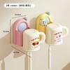 Ventosa Portacepillos Vaso Almacenamiento Estante Vaso Enjuague Bucal Montado en Pared Almacenamiento Cepillo de Dientes Eléctrico Hogar Baño Colgador de Vaso para Dientes