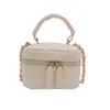 Bolso de Maquillaje Acolchado Nuevo Estilo Ins para Mujer, Bolso Cuadrado Fresco con Cadena Pequeña, Bolso de Hombro Cruzado Individual, Bolso de Mano al por Mayor