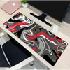 Mouse Pad com Padrão Abstrato Grande para Jogos, Resistente a Manchas, Tapete de Mesa Antiderrapante para Escritório e Dormitório, Mouse Pad de Tecido com Borda Reforçada