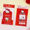 Yuemu Auténtico Hello Kitty Portatarjetas Pequeño Lindo Dibujo Animado Estudiante Insignia de PVC Portatarjeta de Identificación Impermeable Tarjeta de Exposición