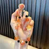 Corrente para Celular Móbile Céu Estrelado de Contas Estrela de Cinco Pontas Pulseira Exquisita Pingente de Bolsa Chaveiro de Carro Presente Pequeno para Estudantes Venda por Atacado