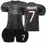 2324 Paris II uniforme de fútbol de visitante No. 7 mbap Jersey 19 Li gangren 10 Deng Belai ropa deportiva