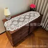 Camino de mesa de encaje floral tipo mariposa francés, mantel de encaje, cubierta para mesa de centro, tela decorativa para mesa, mantel individual, estilo de lujo ligero