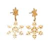 Europa y Estados Unidos invierno transfronterizo nueva moda personalidad simple Joker aretes de copo de nieve joyería para uso diario al por mayor