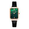 2022 Douyin Reloj en Vivo Lujo Ligero Reloj para Mujer Retro Celebridad de Internet Mismo Estilo que el Pequeño Verde Esfera Verde Malaquita Reloj para Estudiante