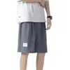 Shorts Masculino de Verão Finos Retos Largos de Seda Gelada Secagem Rápida, Calças Esportivas da Moda Tendência