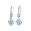 Pendientes de trébol de cuatro hojas de plata esterlina s925 para mujer, ligeros, de lujo, de alta gama, sencillos y elegantes, con diamantes, joyería para las orejas, regalo de cumpleaños