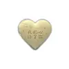 Adorno Creativo para Pastel en Forma de Corazón Oro Puro 999 Día de San Valentín Exquisito Juego de Caja de Regalo Chapada en Oro Recuerdo de Boda