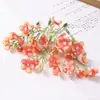 Simulación crisantemo pequeño boda hortensia tocado de novia accesorios para el cabello flor de seda flor artificial pequeño ramo suministro de fábrica