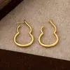 Brincos Únicos de Alta Qualidade Coração Cabacinha, Brincos Estilosos, Novos Brincos Geométricos Tendência de Nicho