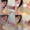 Pendientes de Flor Dulce Pequeña Fresca de Aguja de Plata 925 para Mujer Estilo Ins Nicho Elegantes Pendientes de Gama Alta Pendientes Joyería Al por Mayor