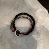Nuevo Pulsera de Candado Nube de la Fortuna Estilo Chino para Mujer, Pulsera Retro Apilable de Moda, Collar de Joyería Personalizado Versátil para Amigos