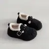 Sapatos Birkenstock Recheados Exquisitos de Solado Grosso Forrados com Lã para Mulheres Inverno 2025 Novos Sapatos Quentes de Lã e Algodão com Solado Grosso e Macio Botas de Neve