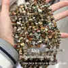 Coleção de cascalho de pedra natural corrente de 80 cm de comprimento pulseira de comércio exterior amorfa 5 * 8 mm acessórios para joias DIY semiacabados
