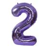 Nuevo globo morado digital de aluminio de 40 pulgadas para decoración de fiesta y vacaciones, globo grande de película de aluminio digital al por mayor