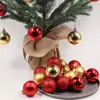Bola Mate Roja Electrochapada para Navidad Colgante Navideño Decoraciones Navideñas Bola Rosa Pintada con Tapa