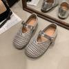 Sandalias de Malla para Niñas 2026 Verano Nuevo Estilo Zapatos de Princesa para Niñas Suela Plana Sandalias Cerradas para Playa para Niñas Pequeñas Venta al por Mayor