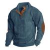 Nueva chaqueta de exterior transfronteriza de otoño e invierno para hombre, suéter casual de pana con cuello alto y manga larga de Amazon, disponible en stock.