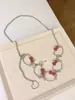 Doce Menina Descolada Y2K Rosa Flash Zircônia Gatinho Corrente de Cintura Feminina Milenar Sexy Estilo Yabi Acessórios de Cinto de Metal Tendência
