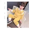 Conjunto de Polo Otoñal para Niñas Elegante 2025 Nuevo Casual Elegante Primavera y Otoño Conjunto de Dos Piezas de Manga Larga para Bebé