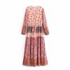 Vestido estampado Bohemia transfronteiriço Europa e Estados Unidos uma variedade de fabricantes de vestidos florais fornecimento direto estampado uma variedade de saia solta