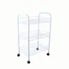 Carrinho Rack de Armazenamento de Cozinha Multicamadas Móvel Rack de Armazenamento Doméstico de Chão