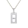 Collar Jiufengxiang de Plata de Ley 925 Chapado en Platino para Mujer, Sencillo y Elegante, Diseño Versátil de Cadena para Clavícula, Elegante Cadena para el Cuello