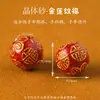 Partículas de Cristal de Cinábrio Areia de Sangue Contas de Areia Vermelha Areia de Cristal Contas Redondas Contas Soltas Acessórios para Joias DIY Produtos Semi-Acabados Atacado