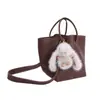 Bolsa Satchel Casual para Mulheres 2025 Inverno Nova Textura de Alto Padrão Estilo Estrangeiro Luxo Acessível Bolsa de Ombro Único Transversal