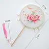 Serie Flores Espléndidas de Año Nuevo Cubo para Abrazos Ramo de Nochevieja Caja Redonda para Regalo DIY Arreglo Floral Cubo Venta al por Mayor