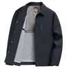 Nueva chaqueta de primavera y otoño para hombre 2026, top casual de negocios con solapa, chaqueta de primavera simple para hombres de mediana edad, chaqueta de papá