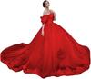AliExpress Amazon Lace Decal Open Shoulder Adulto Cerimônia Tutu Vestido Vestido De Baile Vestido De Princesa Vestido Feminino