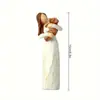 Artesanato de Estátua Feito à Mão Enfeites de Personagens Familiares Menina da Flor Amarela Escandinavo Criativo para Casa Aniversário Casamento