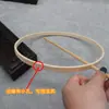 DIY caseiro Hanfu imitação bambu bola ventilador esqueleto acessórios borda material de camadas