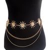 Cadena de cintura con colgante de metal con atmósfera de comercio exterior, accesorios para mujer, nueva moda, cadena para el cuerpo de chica sexy, cadena para cinturón de vestir