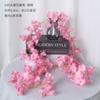 Tubo de aire acondicionado de ratán artificial que cubre la decoración de sillas de ratán, conjunto de boda de ratán con flores falsas, decoración de pared para puerta